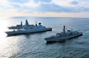 HMS Lancaster, HMS Dragon and HMS Argyll