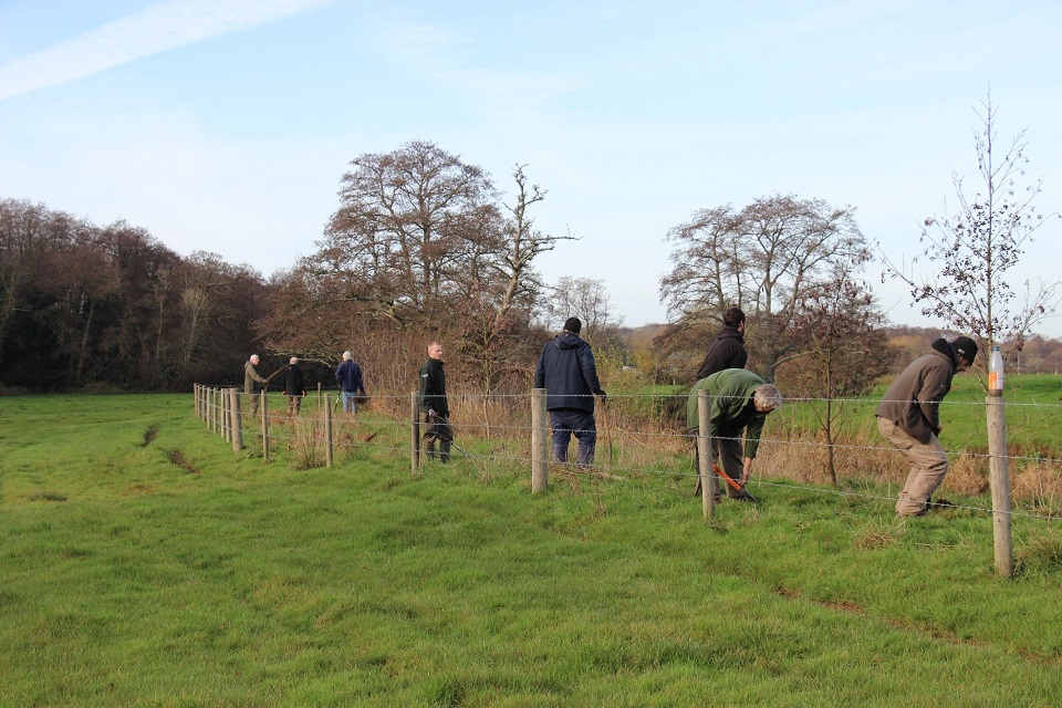 Volunteers, Petworth, Bognor, angling, planting, trees, river, Rother