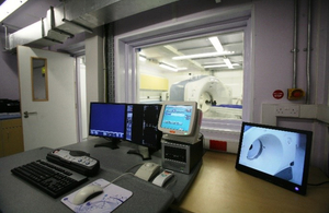 One of the twin CT scanner suites in Camp Bastion