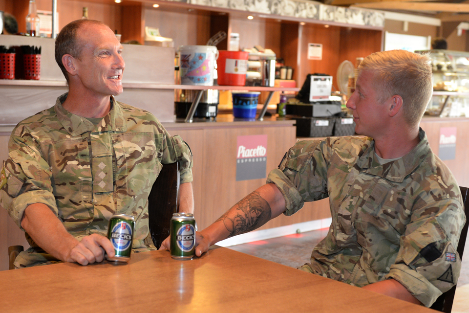 Captain Malcolm 'Shed' Marsden and Sapper Robert Marsden