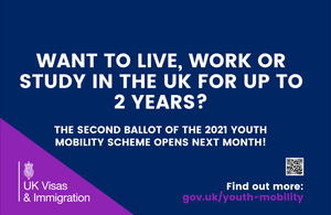 Youth Mobility Scheme 2021 Second Ballot
