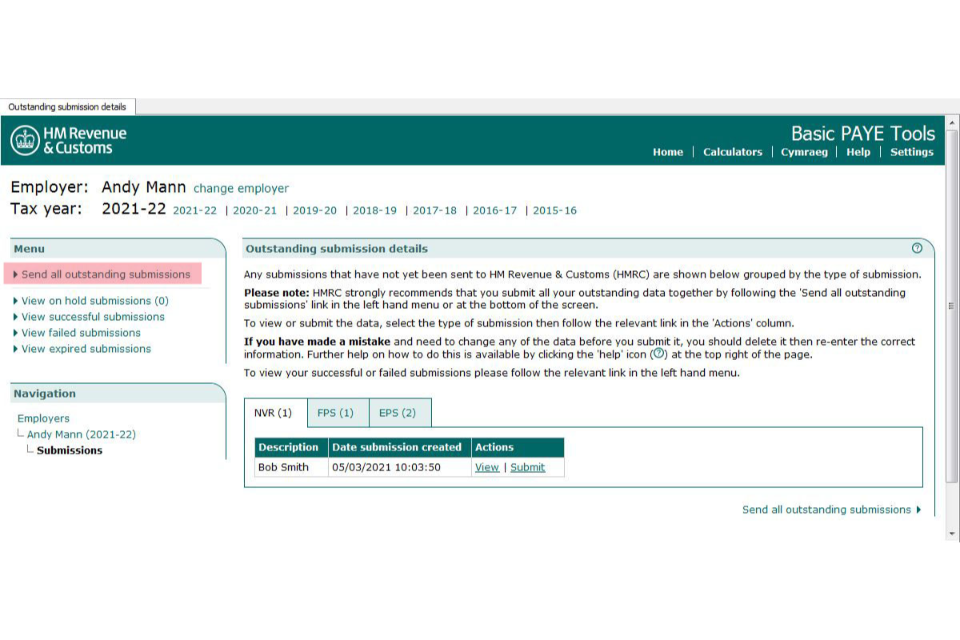 Basic paye tools user guide gov uk