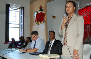 Deputy Governor the Hon Anya Williams (standing)