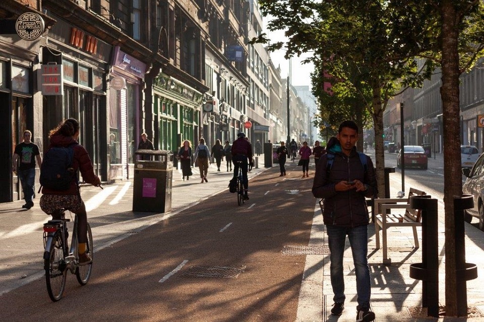 Glasgow's redeveloped Sauchiehall Street