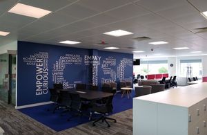 Photo of an interactive area in the new Service Centre in Salford