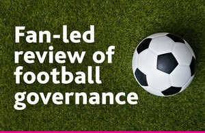 Graphic for the fan-led review of fooball governance