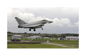 An RAF Typhoon aircraft