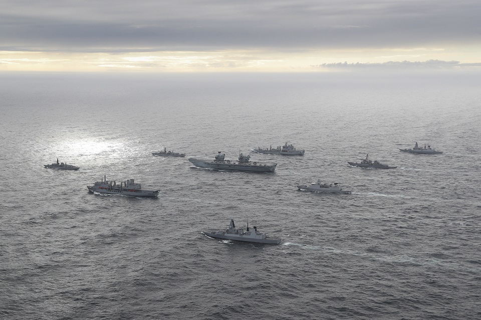 UK Carrier Strike Group reaches Indian Ocean region - GOV.UK