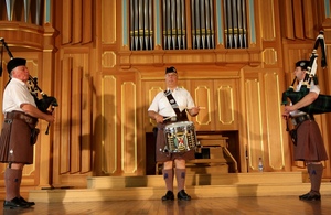 The London Scottish Regiment Band at the State Conservatory of Uzbekistan