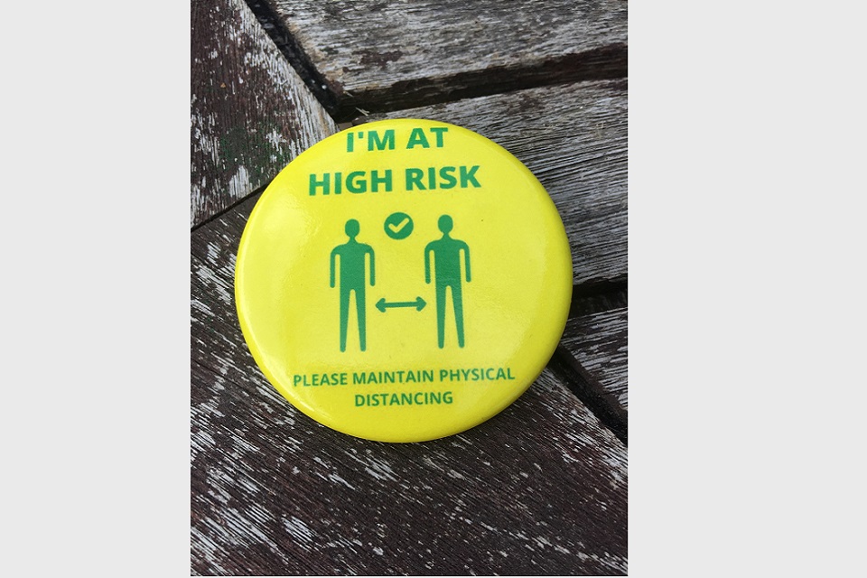 COVID-19 High Risk Badge