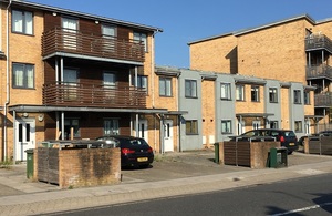 Modern terraced housing in south London