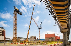 SCP crane installation on the Sellafield site.