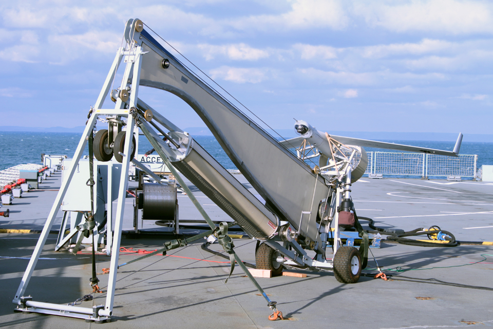 The ScanEagle ready for launch