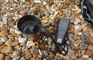 Equipment used for sampling bathing waters