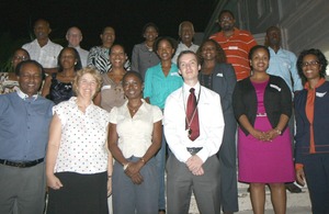 Alumni from the UK’s prestigious Chevening post-graduate Scholarship scheme meeting with representatives from the British High Commission