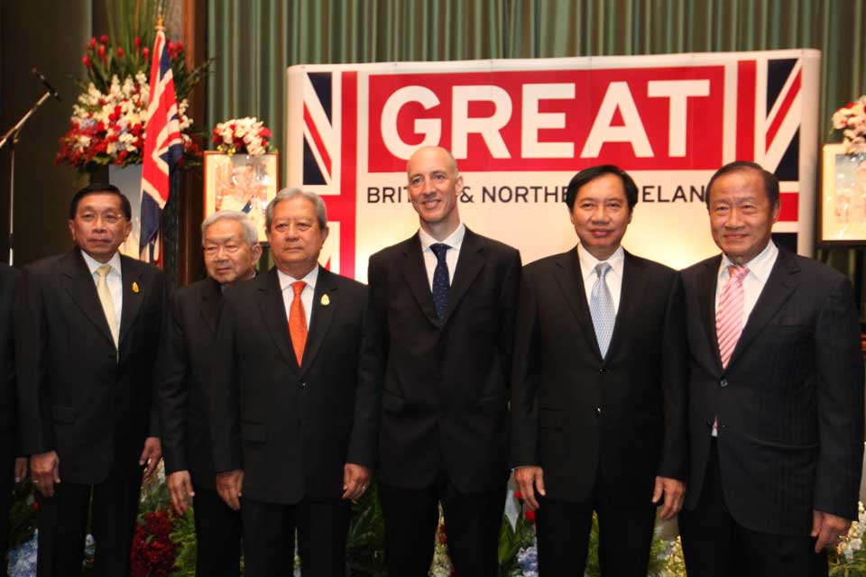 British Ambassador Mark Kent with the quests of honour