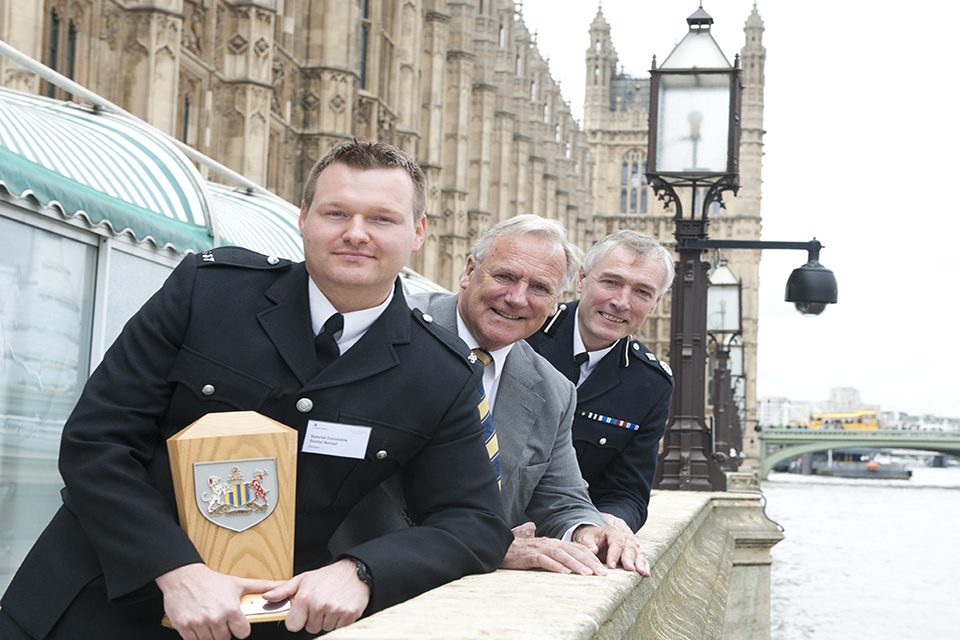 Lord Taylor of Holbeach and the winners of the Lord Ferrers Awards