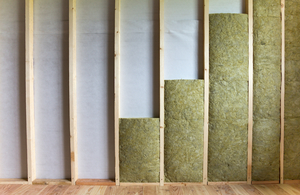 Wall insulation in a house