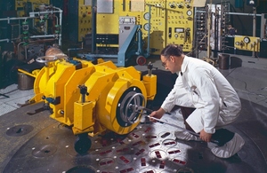 The isotope production unit, pictured in 1970.
