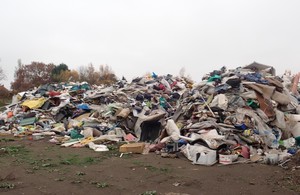 Waste stored on land at Tony Briggs Price's home
