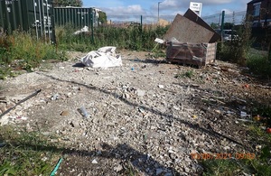 Image shows the cleared allotment site