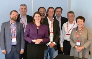 Jo Swinson with attendees at the positive body confidence event