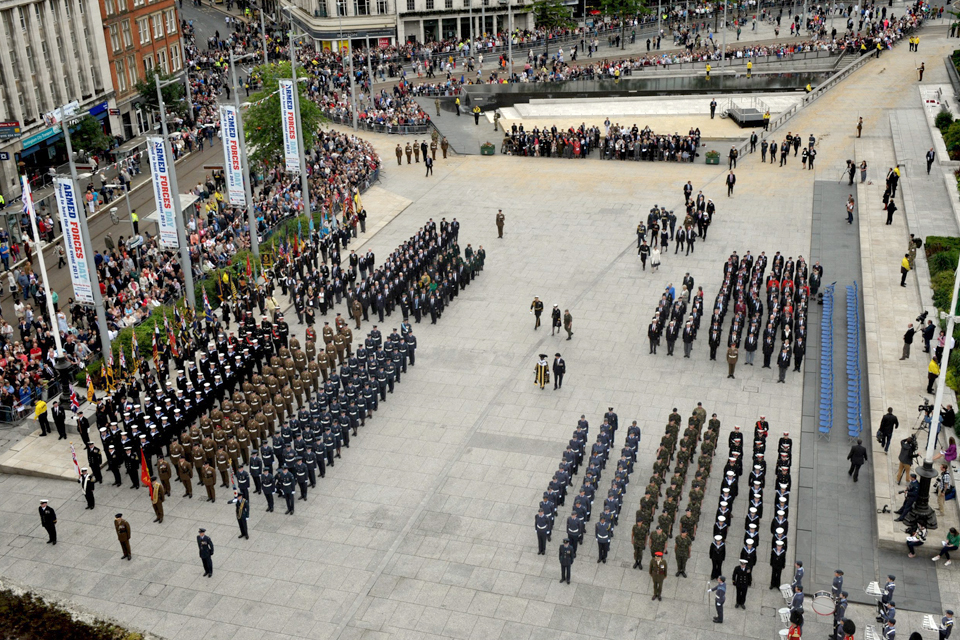 Troops on parade 