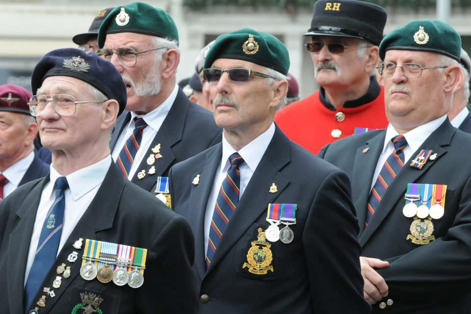 Veterans on parade