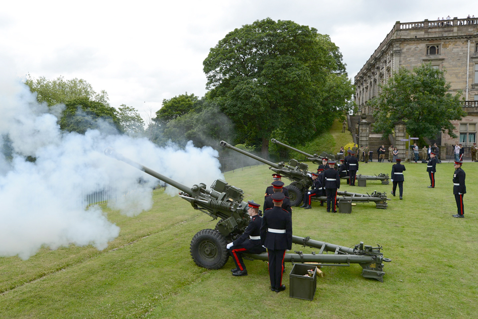 Members of 100th (Yeomanry) Regiment Royal Artillery