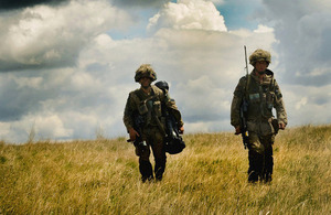 Soldiers returning from a patrol during a training exercise [Picture: Corporal Kellie Williams RLC, Crown Copyright]