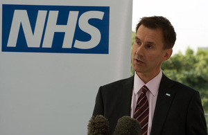 Jeremy Hunt speaking at NHS 65th Anniversary event