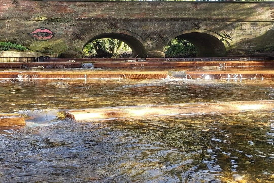 The River Tiffey after the work.