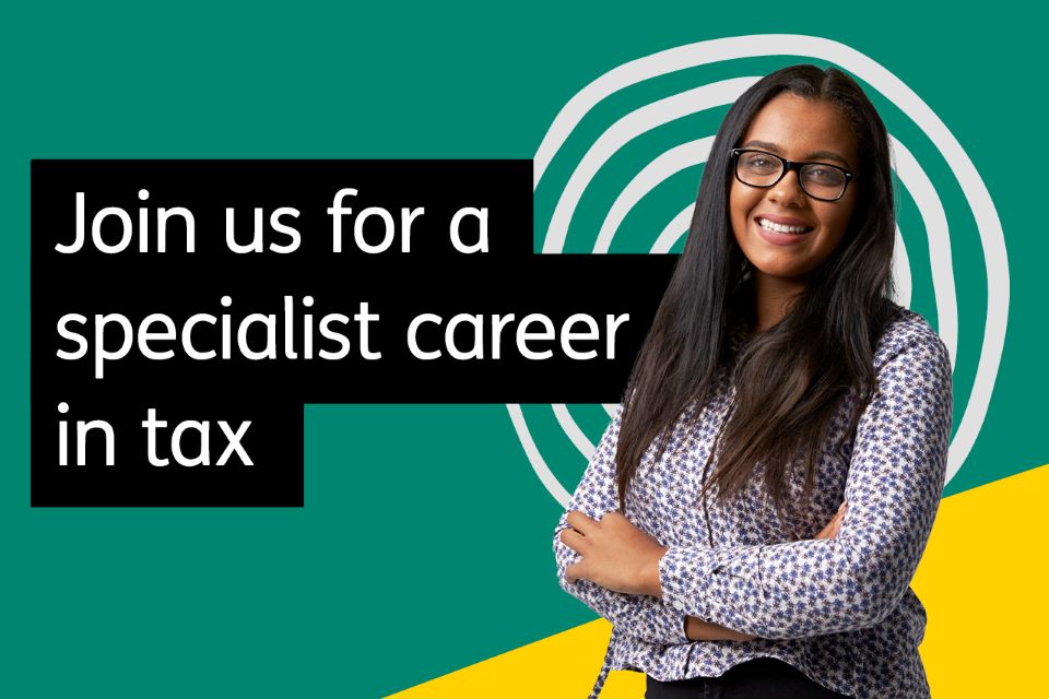 Join us for a specialist career in tax