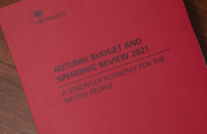 The cover of the Autumn Budget and Spending Review 2021