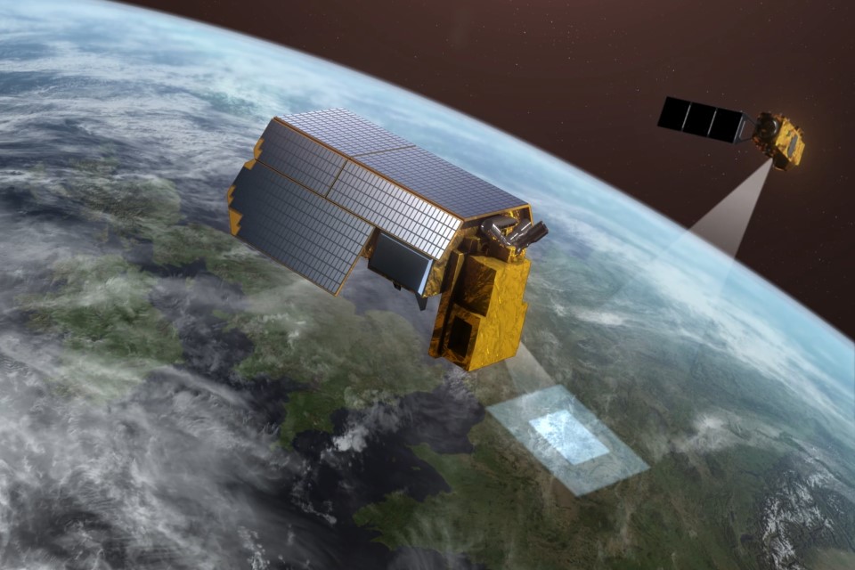 Artist's impression of TRUTHS mission. Credit: ESA and Airbus