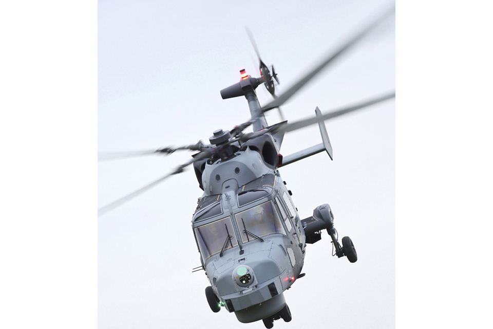 Royal Navy Wildcat helicopter