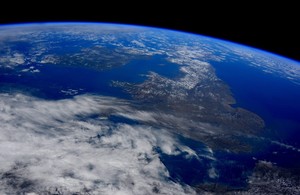 UK from space. Credit: ESA/NASA