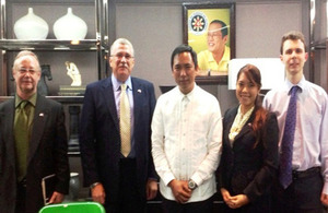 Senior Energy Adviser Angus Miller's courtesy call at the office of Department of Energy (DOE) Secretary Jericho Petilla.