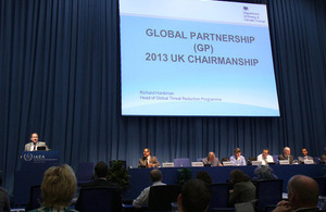 Richard Hardiman speaking at the IAEA Nuclear Security conference, July 2013, Vienna, Austria