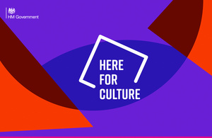An image showing the Here for Culture logo