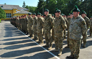 British soldiers during parade