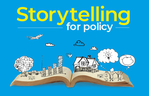 Графика, изображающая детский сборник рассказов, с иллюстрированными элементами государственной политики, появляющимися на страницах.