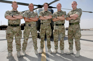 Members of the 1710 Naval Air Squadron