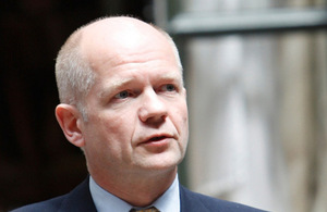 Foreign Secretary William Hague