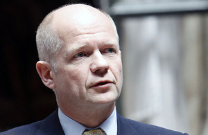 The Foreign Secretary William Hague