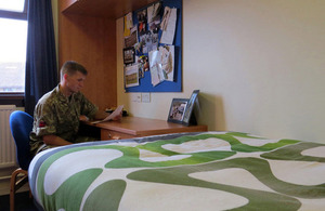 A single room at Kinloss Barracks [Picture: Crown copyright]