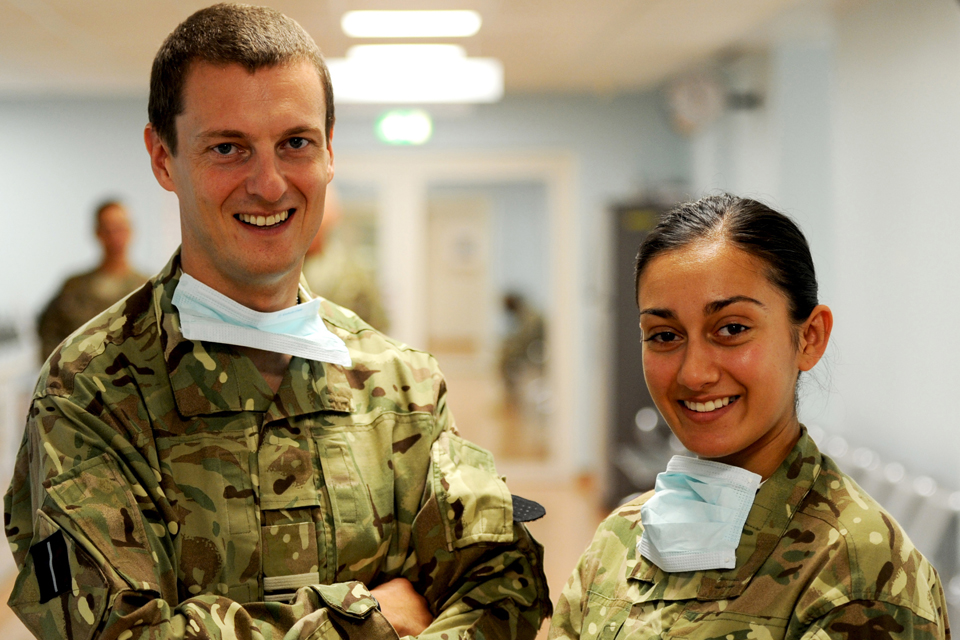 Squadron Leader Stuart Marshall and Private Naomi Kingsbury