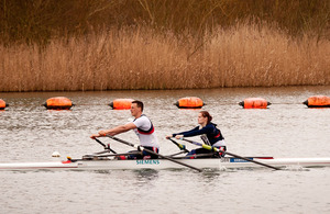 Captain Nick Beighton and his rowing partner Sam Scowen