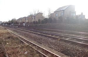 Место аварии на железнодорожной линии в Вест-Уэртинге