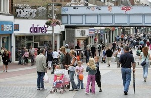 A busy high street